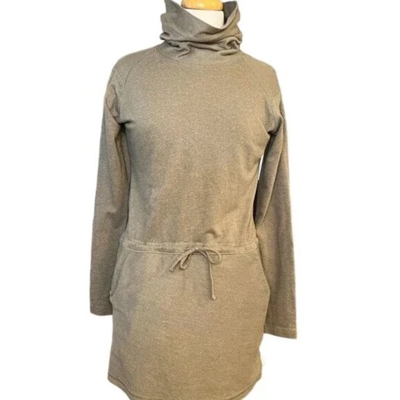 Mountain Hardwear Dresses & Skirts - Mountain Hardwear Pandra Green Cowl Turtle Neck Athletic Dress Tunic Top
